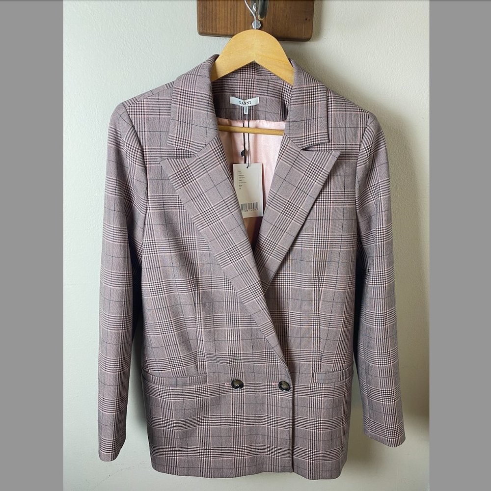 NWT Ganni double breasted blazer sz36